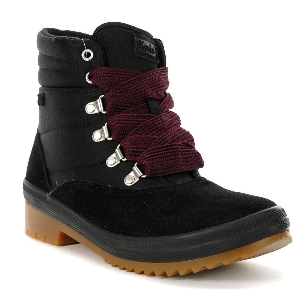 Keds Black Camp Suede Hiking Boots Size 8.5